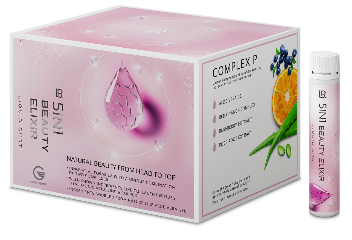 5IN1 Beauty Elixir doboz és shot